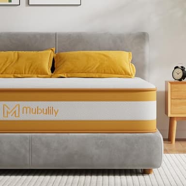 Double Mattresses 10.6 Inch Hybrid Memory Foam Mattress 4FT6, 7 Zone Orthopedic Double Mattress, Pocket Spring Medium Firm Breathable Soft Fabric, with Motion Isolation, with OEKO TEX(135x190x27cm)