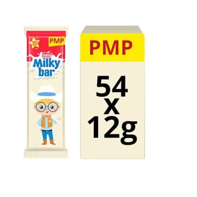 VIMIX Milky bars White Chocolate Bars 54 x 12g Full Box 25p (54 Bars)