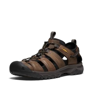 Keen Men's Targhee 3 Closed Toe Sport Sandal, Bison Mulch, 9 UK