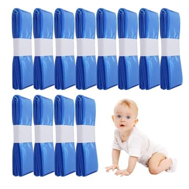12 Pack Nappy Bin Refills, Diaper Pail Refill Bags, each bag 4.5m long, hold upto 320 diapers, Compatible with Your Angelcare and Tommee Tippee Diaper Pails Cassettes for All Models of Trash Bins