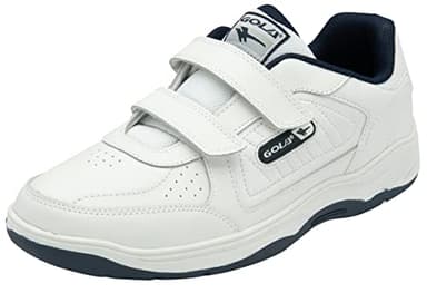 Gola Mens Belmont 2 Twin Bar Walking Shoe, White Navy, 11 UK Wide