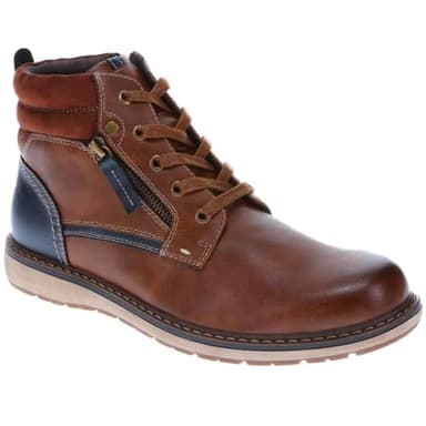 Lace-Up Casual Boots - Tan Size 10