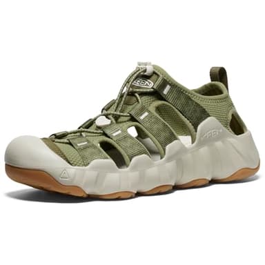 KEEN Men's Hyperport H2, Breathable, Easy to wear, Comfortable for Hiking and Water Sandals, Martini Olive Plaza Taupe, 9 UK
