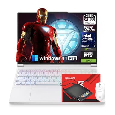 Lenovo Legion Pro 7i Gaming Laptop - 240Hz 2.5K WQXGA OLED • Intel Ultra 9 275HX, RTX 5070 8GB GDDR7, RGB Backlit Keyboard, AI Engine+, Wi-Fi 7, Windows 11PRO w/Redragon Bundle(32GB DDR5, 1TB SSD)