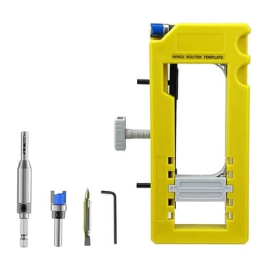 Woodworking Adjustable Plastic Door Hinge Jig Hinged Door Lock Opening Positioner Hinge Router Template Fordoor Lock Installation,Handle Installation,Interior Decoration