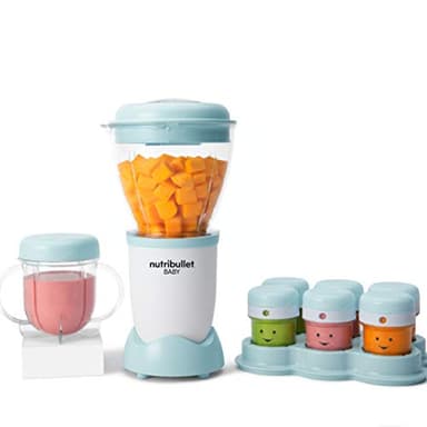 NutriBullet Baby Food Blender (Green) - Blender For Baby Food With Flat Milling Blade And 6 Storage Cups Featuring Date Markers (As seen on High Street TV)
