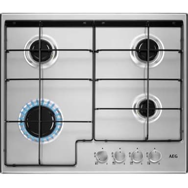 AEG HGX6400SM 60cm 4 Burner Gas Hob - Stainless Steel