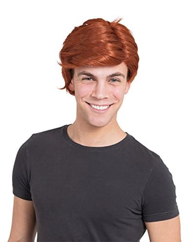 Bristol Novelty BW938 Man's Side Parting Wig Ginger, One Size Halloween Halloween