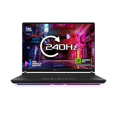 ASUS ROG Strix SCAR 16 G635LW Gaming Laptop | 16.0" WQXGA 240Hz Screen | Intel Core Ultra 9 275HX | NVIDIA GeForce RTX 5080 Laptop GPU | 64GB RAM | 2TB SSD | UK Layout Backlit Keyboard | Windows 11