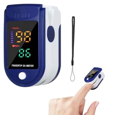 Pulse Oximeter,Oxygen Monitor Finger Adults,Pulse Oximeter Nhs UK Approved,Blood Oxygen Monitor Finger Saturation with LED Display – Fingers Heart Rate Monitors with SpO2 Oximeters Display