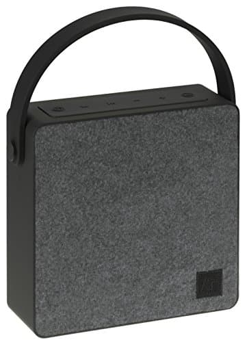 KitSound Flair Universal Rechargeable Wireless Portable Speaker with Bluetooth and 3.5 mm Aux-In Cable - Grey