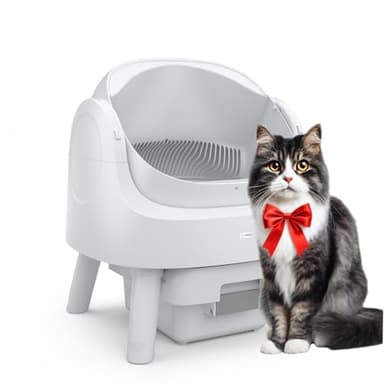 PetPivot Self-Cleaning Cat Litter Tray with Top Opening Design, More Space, Automatic & Manual Modes, Suitable for Multi-Cat Households and Large Cats, Instant Cleaning & Easy Scooping