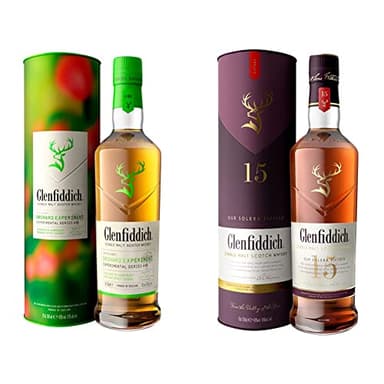 Glenfiddich Orchard Experiment Single Malt Scotch Whisky 70cl & 15 Year Old Single Malt Scotch Whisky – 70cl