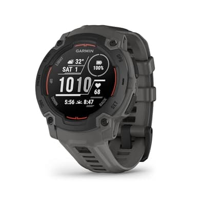 Garmin Instinct E GPS 45mm Smartwatch, Rugged watch with essential smart features, Built-in Sports Apps, Supertough Design Features, up to 16 days Battery Life, Black