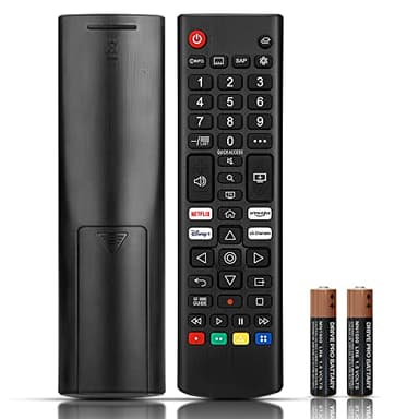 LG TV Remote Control Replacement - 2 AAA Batteries Included - LG Smart TV Remote for All LCD LED HDTV UHD 3D 4K NanoCell Models - AKB75095308 AKB75095307 LG Remote Control for TV with Smart Buttons