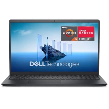 Dell 15 Laptop DC15255 15.6" FHD (1920 x 1080) 120Hz, AMD Ryzen 5 7520U Processor, Radeon 610M Graphics, 8GB LPDDR5 RAM, 512GB SSD, Windows 11 Home, Carbon Black
