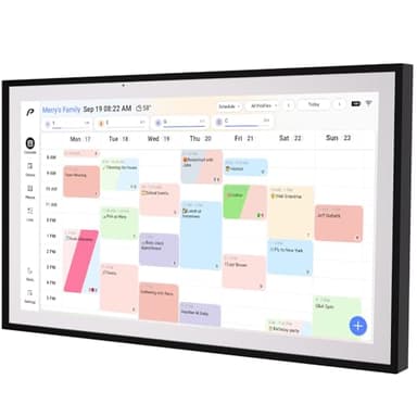 Digital Calendar, 15.6 inch Wall Planner & Chore Chart, Rechargeable Full HD Touchscreen Display, Portable Smart Family Organizer, Event Planner, Desk and Wall mountable, Perfect for Family Schedules
