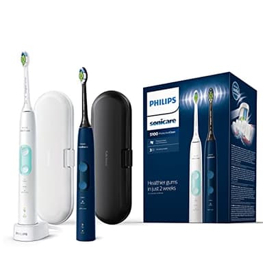 Philips Sonicare ProtectiveClean 5100 Electric Toothbrush, Built-in Pressure Sensor, 3 Modes, 2 Travel Cases (Model HX6851/34)