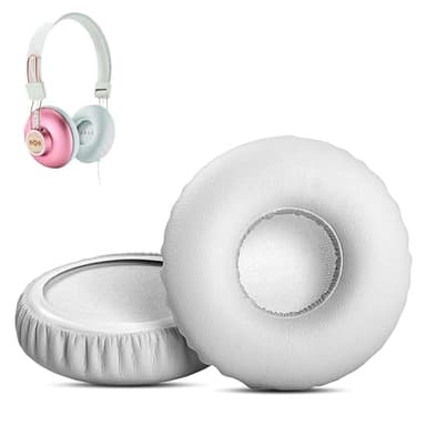 HTINDUSTRY Earpads Replacement Cushion Compatible with House of Marley Positive Vibration 2 Wireless On-Ear Headphone Premium Ear pads with Softer Protein Leather/Memory Foam