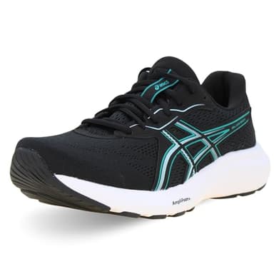 ASICS Men's Gel-Contend 9 Sneaker, Black/Wave Teal, 11 UK