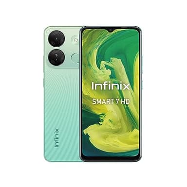 Infinix Smart 7 HD, 2+64GB, Green Apple, Sim Free Unlocked Smartphone, 6.6” Display, 5000mAh Big Battery, Octa-Core 4G Processor, Fingerprint & Face Unlock + 2 Year Warranty