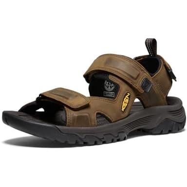 KEEN Men's Targhee 3 Open Toe Sandal, Bison/Mulch, 9 UK
