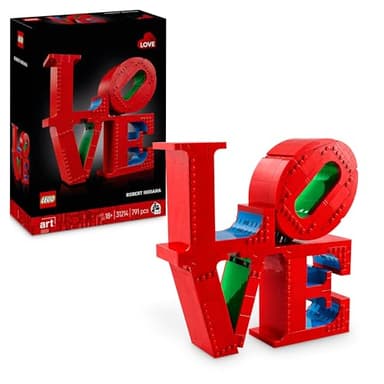 LEGO Art LOVE Building Set - Sculpture Model Kit for Adults to Build - Home Office Decor Piece - DIY Gift for Women & Men - Valentine's Day Treat - 31214