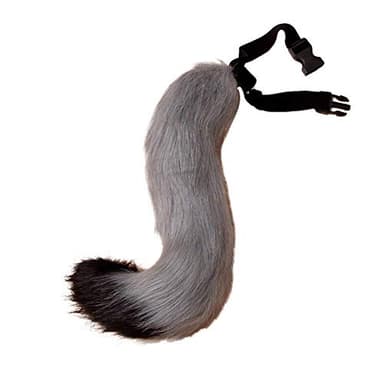 Kitahome Fox Tail Fancy Dress Halloween Faux Fur Cosplay Adjustable Furry Fox Tail Costume for Kids, Unisex-Child, Party (Style C)
