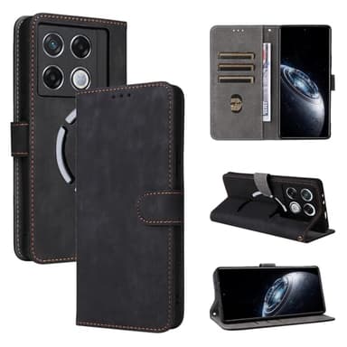 BELLA BEAR Infinix GT 20 Pro 5G Case, [RFID Blocking] Infinix GT 20 Pro 5G Wallet Case, with [Card Holder][Kickstand Function], Case for Infinix GT 20 Pro 5G-Black