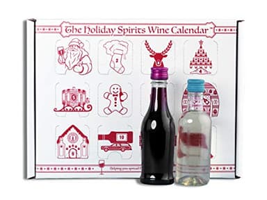 Advent Calendar for Alcohol & Adults | Gift Booze & Wine for Christmas 2024 | Great White Elephant & Holiday Party Hostess Present Idea | Alcohol Not Included (1, Wine)
