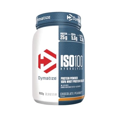 Dymatize ISO 100 Chocolate Peanut 900 g - Whey Protein Hydrolysat + Isolat Powder