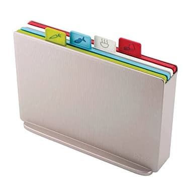Joseph Joseph Index Chopping Board Set of 4, Regular, Plastic- Silver