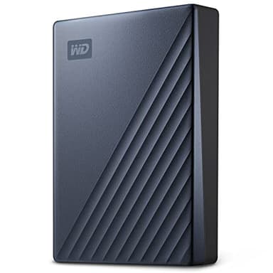 WD 2TB My Passport Ultra, portable external storage, external hard drive, software with defense against ransomware, backup and password protection, Works with PC, Xbox S|X, PS5, PS4, Midnight Blue
