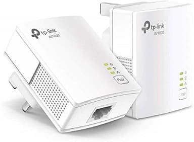 TP-Link TL-PA717 KIT (Renewed) 1-Port Gigabit Powerline Starter Kit, Data Transfer Speed Up to 1000 Mbps, Ideal for HD/3D/4K Video Streaming and Online Gaming, No Configuration Required