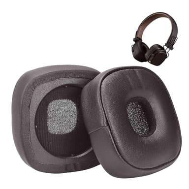 1 Pair Ear Pads for Marshall Major IV, Memory Foam Protein Leather Ear Pads, Replacement Ear Pads for Marshall Major 4 Wired/Wireless Bluetooth On-Ear Headphones (Major IV/4 - Brown)