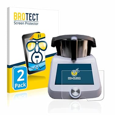 brotect Screen Protector compatible with SilverCrest Monsieur Cuisine Smart (2 Pack) - HD-Clear Protection Film