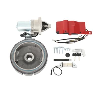 SUDEG Electric Start Conversion Kit Compatible with HONDA GX390 13HP & ENGINES AND GENERATORS, Electric Motor Flywheel Starter Motor with Solenoid, Flywheel Starter Motor Switch Box Kit