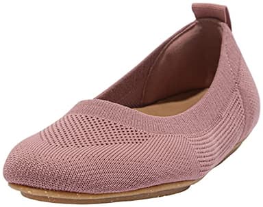 FitFlop Allegro E01 Multi-Knit Ballet Pumps Warm Rose 6 M (B)