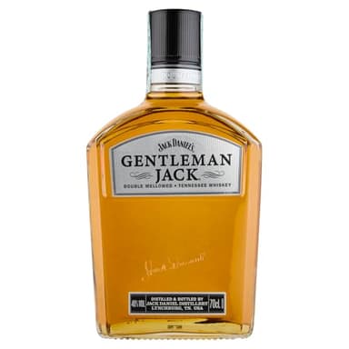 Jack Daniel’s Gentleman Jack Tennessee Whiskey, 70 cl | Double Charcoal Mellowed for Exceptional Smoothness | Premium Tennessee American Whiskey | 40% ABV