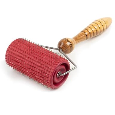 Lyapko Big Roller Massager 5.0 AG Acupressure 570 Needles For Acupuncture All Larger Body Areas Unique, Patented, Self-Dynamic Massager with Applicator Therapy (Red)