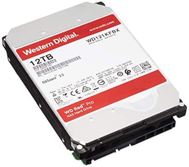 WD Red Pro 12TB NAS 3.5" Internal Hard Drive - 7200 RPM Class, SATA 6 Gb/s, CMR Recording Technology, 512MB Cache