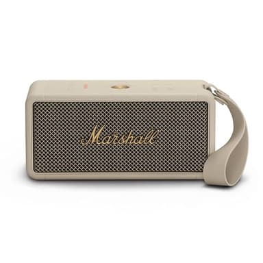 Marshall Middleton Bluetooth Wireless Portable Speaker, 20+ hours portable playtime, water resistent IP67 - Cream
