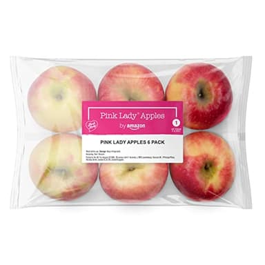 by Amazon Pink Lady Apples, 6 Pack, Medium , 760 Grams
