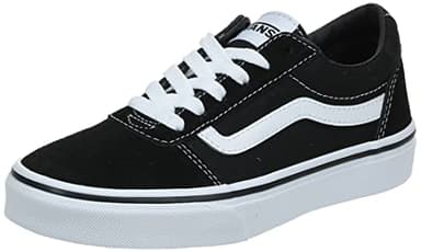 Vans Unisex Kid's Yt Ward Sneaker, Black/White, 6 UK