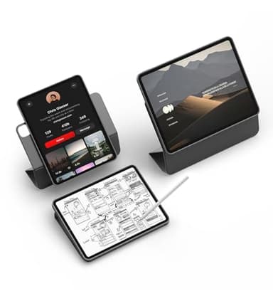 Dexnor for iPad Pro 13 Inch Case M4 (2024), Magnetic Floating Slim Removable Protective Cover Adjustable Portrait/Landscape Stand with Raised Screen View Multiple Angles Auto Sleep/Wake, Black
