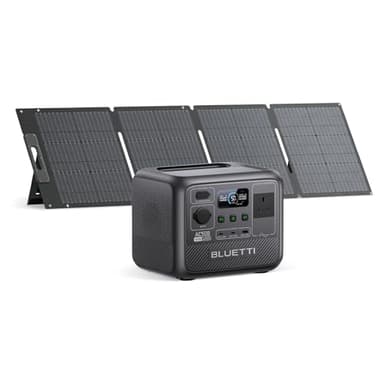 BLUETTI Portable Power Station AC50B with 120W Solar Panel Included, 448Wh/700W Solar Generator, 65W USB-C PD Output, LiFePO4 Battery Backup for Travel, Camping, Outage