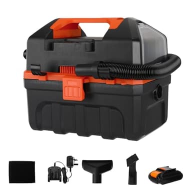 LIGO 20V Cordless Shop Vacuum, 2.64 Gallon, Portable, Wet/Dry, Handheld, with Blowing Function- Includes 2.0 Ah Battery, HEPA, Foam Filters and Charger