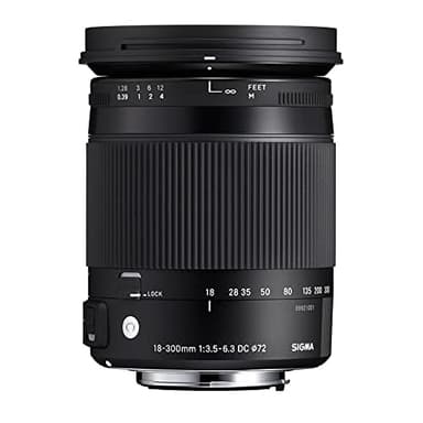 Sigma 886306 18-300mm F3.5-6.3 DC Macro OS HSM Lens for Nikon, black