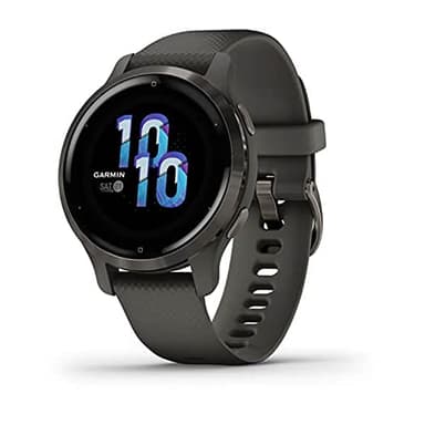 Garmin [Renewed Venu 2S GPS 40mm Smartwatch, AMOLED Touchscreen, All-day Advanced Health & Fitness Features, Music Storage, Wellness Smartwatch with up to 10 days battery life, Graphite (Renewed)