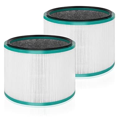 Air Purifier Filter Replacement for Dyson HP01 HP02 DP01 DP02 Desk Air Purifiers, Funmit 360° Combi Glass HEPA Carbon Filter Fit for Dyson Pure Hot Cool Link Air Purifier, Part # 968125-03